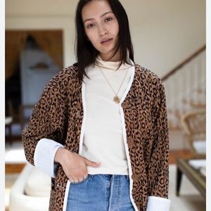 Emerson Fry reversible quilted leopard jacket, like new